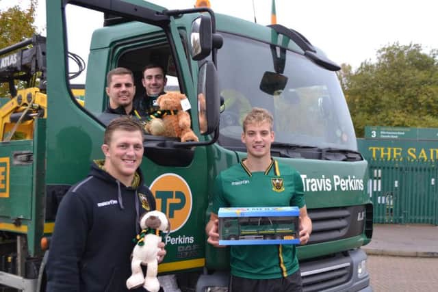 Northampton Saints and Travis Perkins will be launching their annual Christmas toy appeal on November 25, 2016