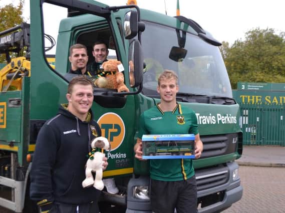 Northampton Saints and Travis Perkins will be launching their annual Christmas toy appeal on November 25, 2016