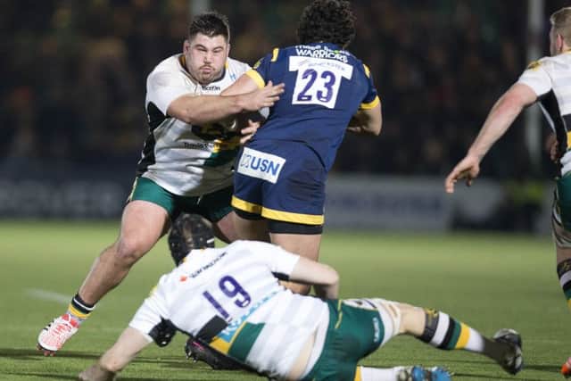 Kieran Brookes used his physicality