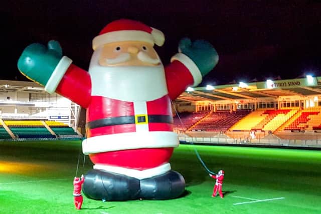 The UKs tallest Santa set to land in Northampton park this week