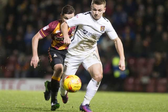 ON THE MEND - Cobblers attacker Sam Hoskins should be fit for Saturday's clash with Bolton Wanderers