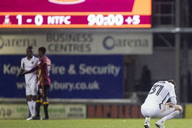 The Cobblers suffered a narrow 1-0 defeat at Bradford City on Tuesday
