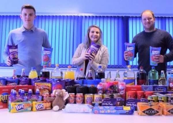 The donations for Wellingborough food bank