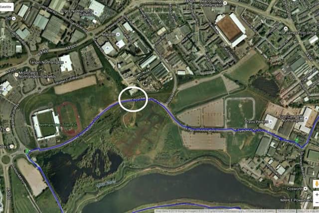 The incident took place at the crest of the hill in Walter Tull Way.