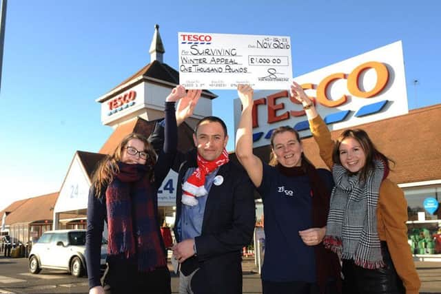 Tesco has donated 1,000 to Northamptonshire Community Foundation's Surviving Winter Appeal