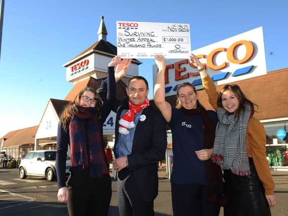 Tesco has donated 1,000 to Northamptonshire Community Foundation's Surviving Winter Appeal