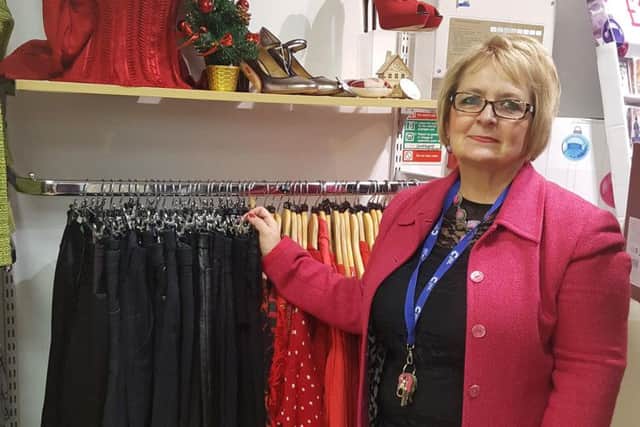 Store manager, Anita Stevenson of Cancer Research UK