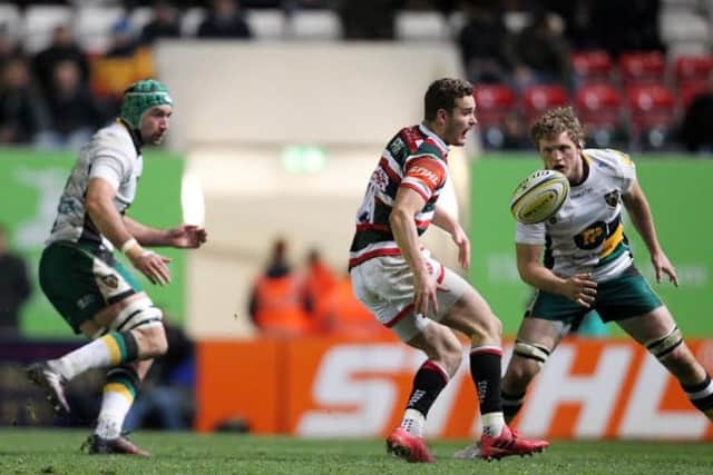 Jamie Gibson (right) was facing his former club