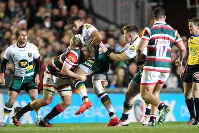 Luther Burrell tried to take the fight to Tigers after his early sin-binning