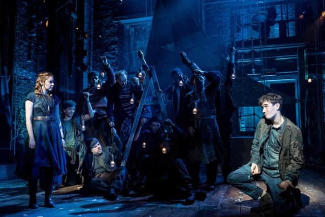 Evelyn Hoskins as Molly, Michael Shea as Boy and ensemble. Picture: Manuel Harlan