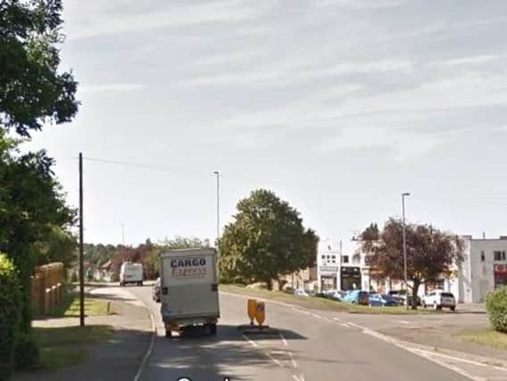 A coach and a van have collided near the Whitehills pub. Google image.