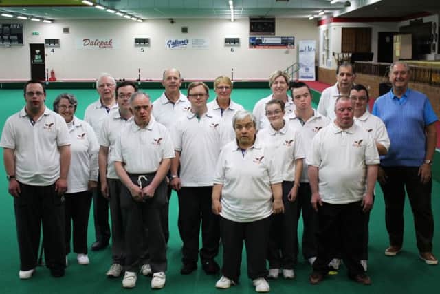 The Eagles bowls team in their new kit provided by The Mick and Sheila White Fund, facilitiated by the