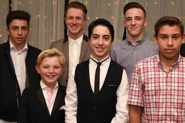Northampton Golf Club junior boys winners face the camera