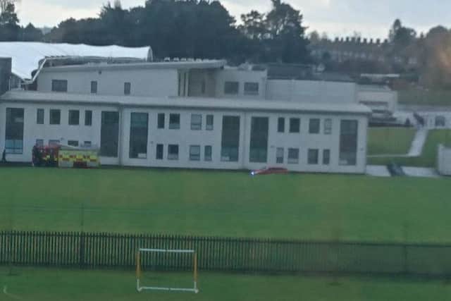 Weston Favell Academy was evacuated at 1.20pm yesterday. Police have now launched an arson probe.