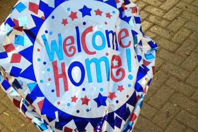 The Hertfordshire family want to send a thank you message back to Mia for the balloon.