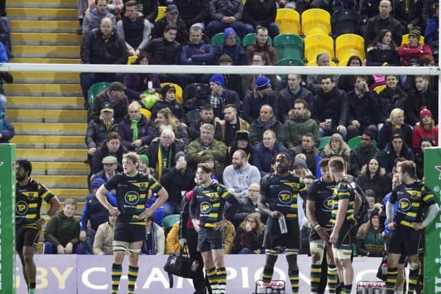 Saints slumped to defeat against Leinster at Franklin's Gardens (picture: Kirsty Edmonds)