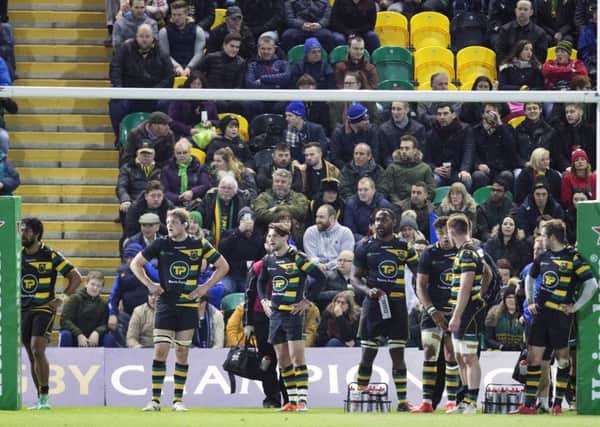 Saints slumped to defeat against Leinster at Franklin's Gardens (picture: Kirsty Edmonds)