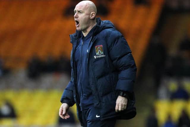 DREAM RETURN: It was a successful first visit back to Vale Park for Rob Page after he left the club for Northampton in the summer. Pictures: Sharon Lucey