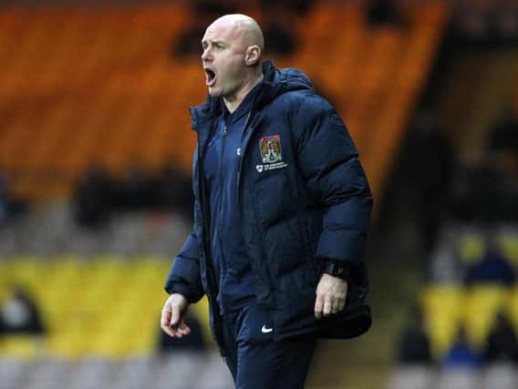 DREAM RETURN: It was a successful first visit back to Vale Park for Rob Page after he left the club for Northampton in the summer. Pictures: Sharon Lucey