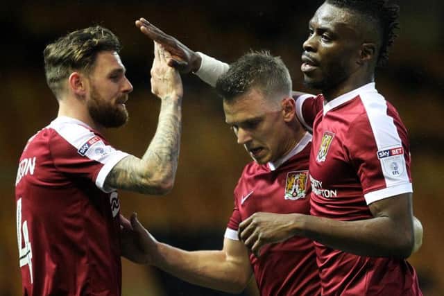 Gabriel Zakuani, Sam Hoskins and Paul Anderson were Town's three goalscorers