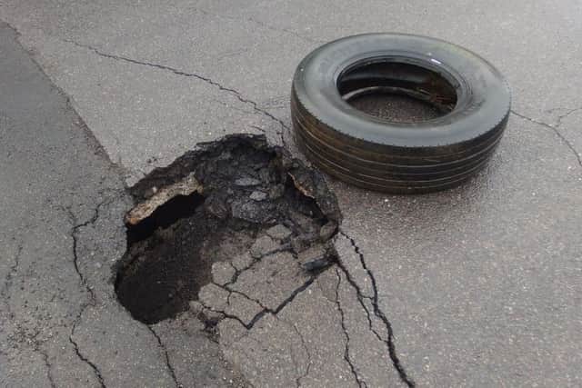 Sinkhole on Balmoral Road