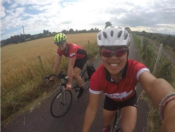 Lilian Tse has completed a cross-America cycling challenge