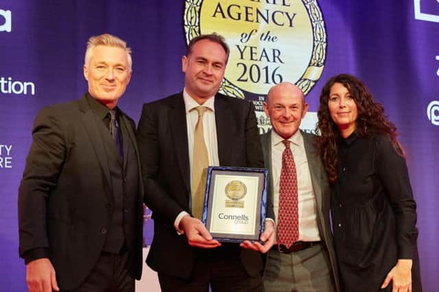 The team from Connells pick up the award