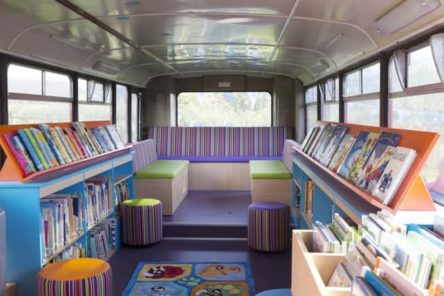Preston Hedges Primary School's bus library.