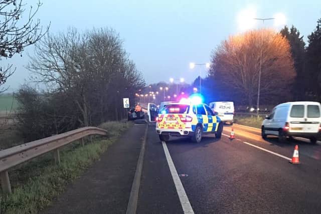 The A45 this afternoon