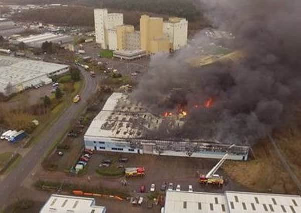 This drone picture by Edward Lockwood shows the extent of the blaze