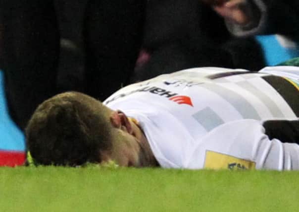 George North suffered a head injury at Welford Road earlier this month (picture: Sharon Lucey)