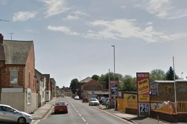 St Andrews Road had to be closed yesterday after a three car crash.