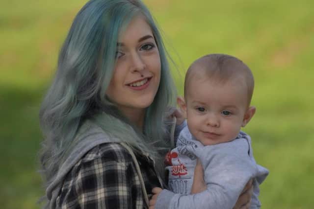 Jordie Graley, of Maidford, was diagnosed with acute lymphoblastic leukaemia - a type of cancer that affects white blood cells - and is now celebrating her baby's first Christmas.