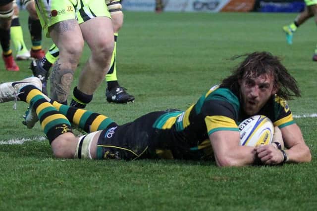 Tom Wood registered his first try of the season