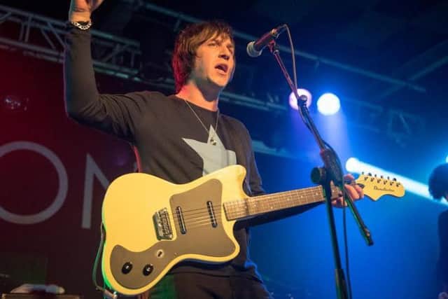 Andy Crofts of The Moons performs at The Roadmender