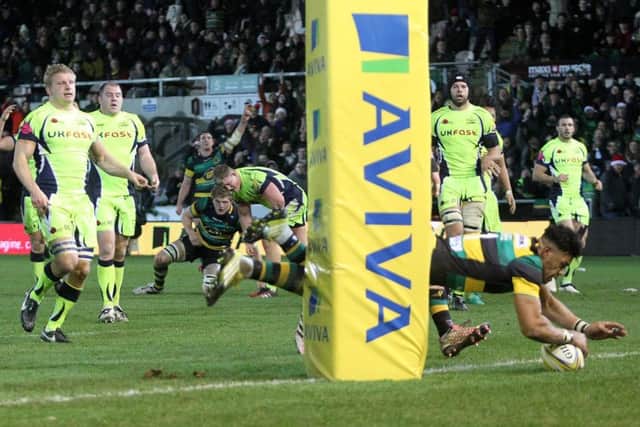 Luther Burrell finished things off with his first try of the season (pictures: Sharon Lucey)