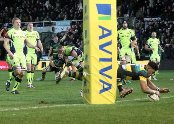 Luther Burrell finished things off with his first try of the season (pictures: Sharon Lucey)