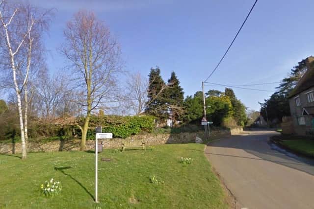The scene of the crash