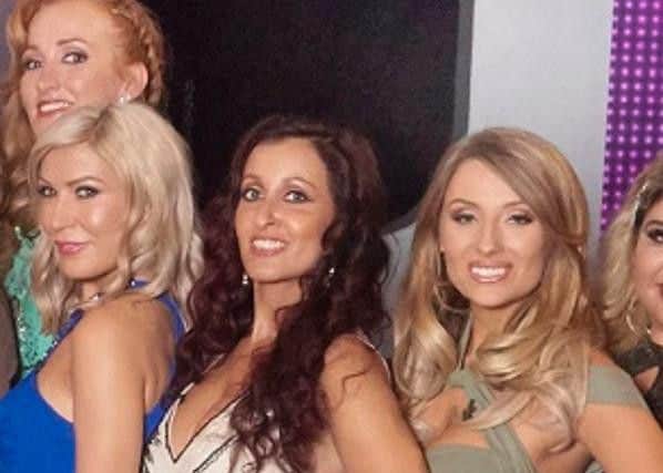 Tasha Mackenzie, centre with brown hair, says her first run on Take Me Out left her with a dating 'curse'.