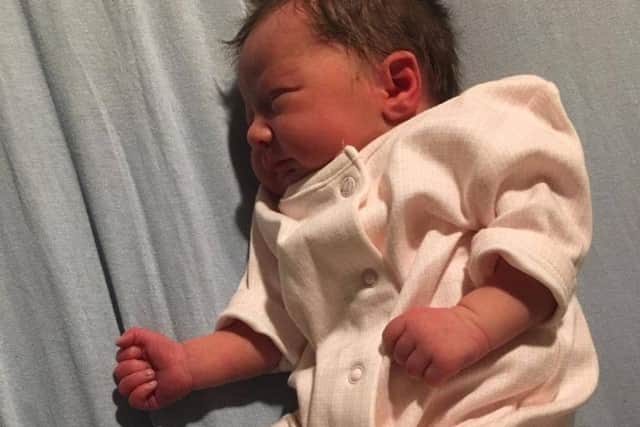 Emily Bruce-Archer, was born at 1.44am weighingjust over5lbs