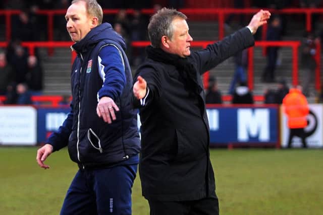 Alan Knill (left) and Chris Wilder