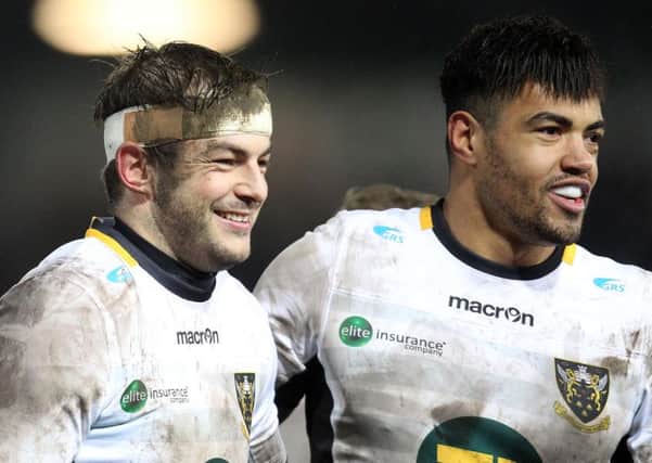 Stephen Myler landed the winning kick on his 300th Saints appearance (pictures: Sharon Lucey)