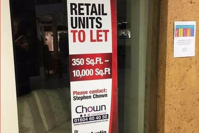 A To Let sign in Market Walk