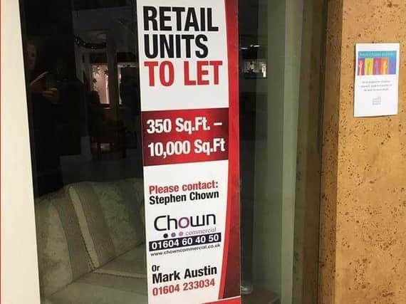 A To Let sign in Market Walk