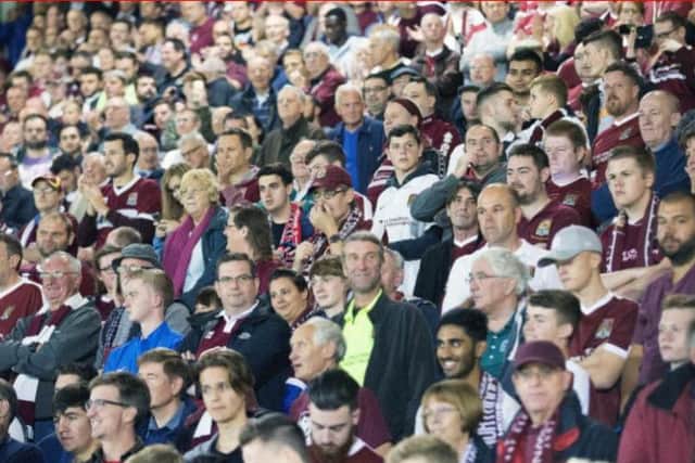Fans at the EFL clash last September
