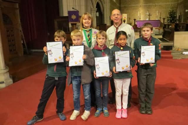 Northamptons Assistant District Commissioner for Cub Scouts, Esther Phillips presented the six Cubs with their Chief Scouts Silver Awards
