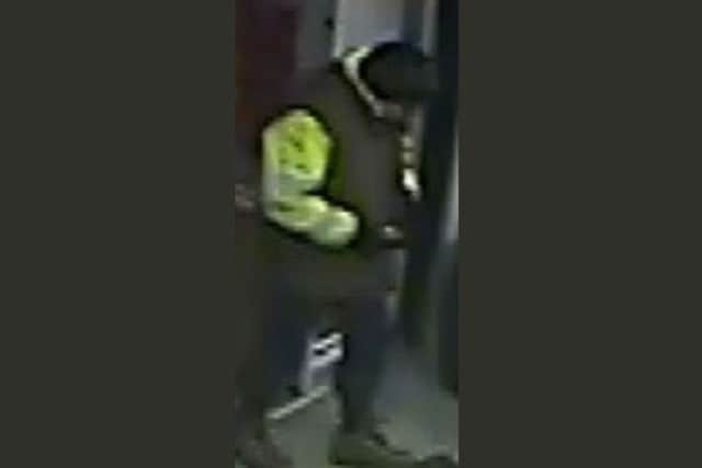 The CCTV image released by police