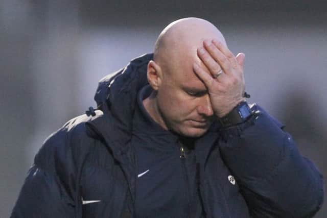 Under pressure: Cobblers boss Rob Page
