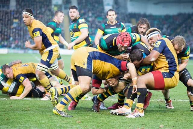 Saints eventually overpowered Bristol