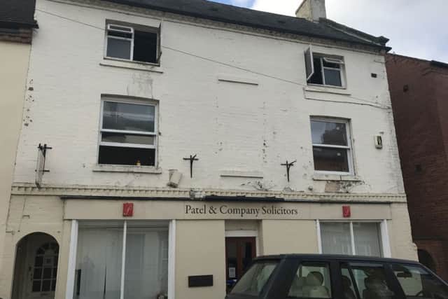 The scene in Brook Street this afternoon. Picture by James Bryce.